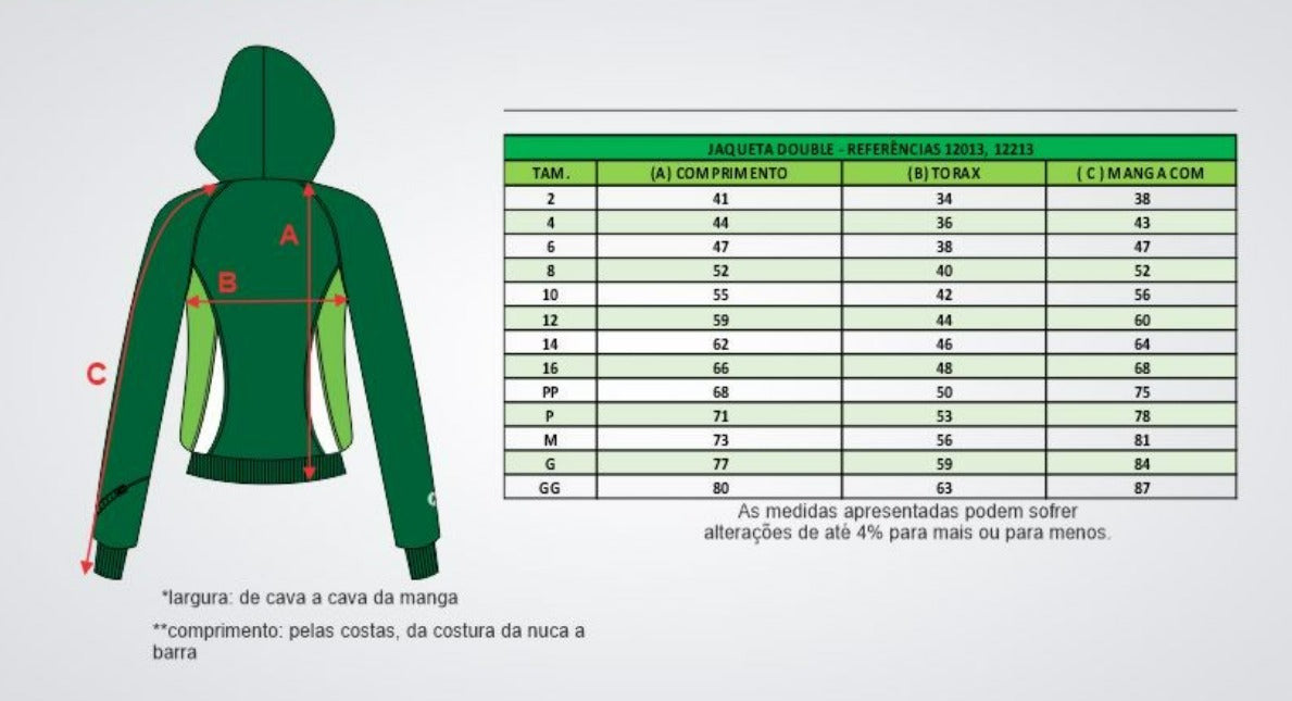Jaqueta Colegial Double com touca - Ens. Fund. - Bom Jesus