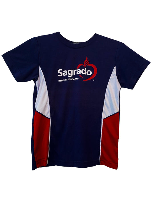 Camiseta Ovalada Azul - Sagrado Coração