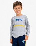 Camiseta Manga Longa Listra Mescla - Tistu