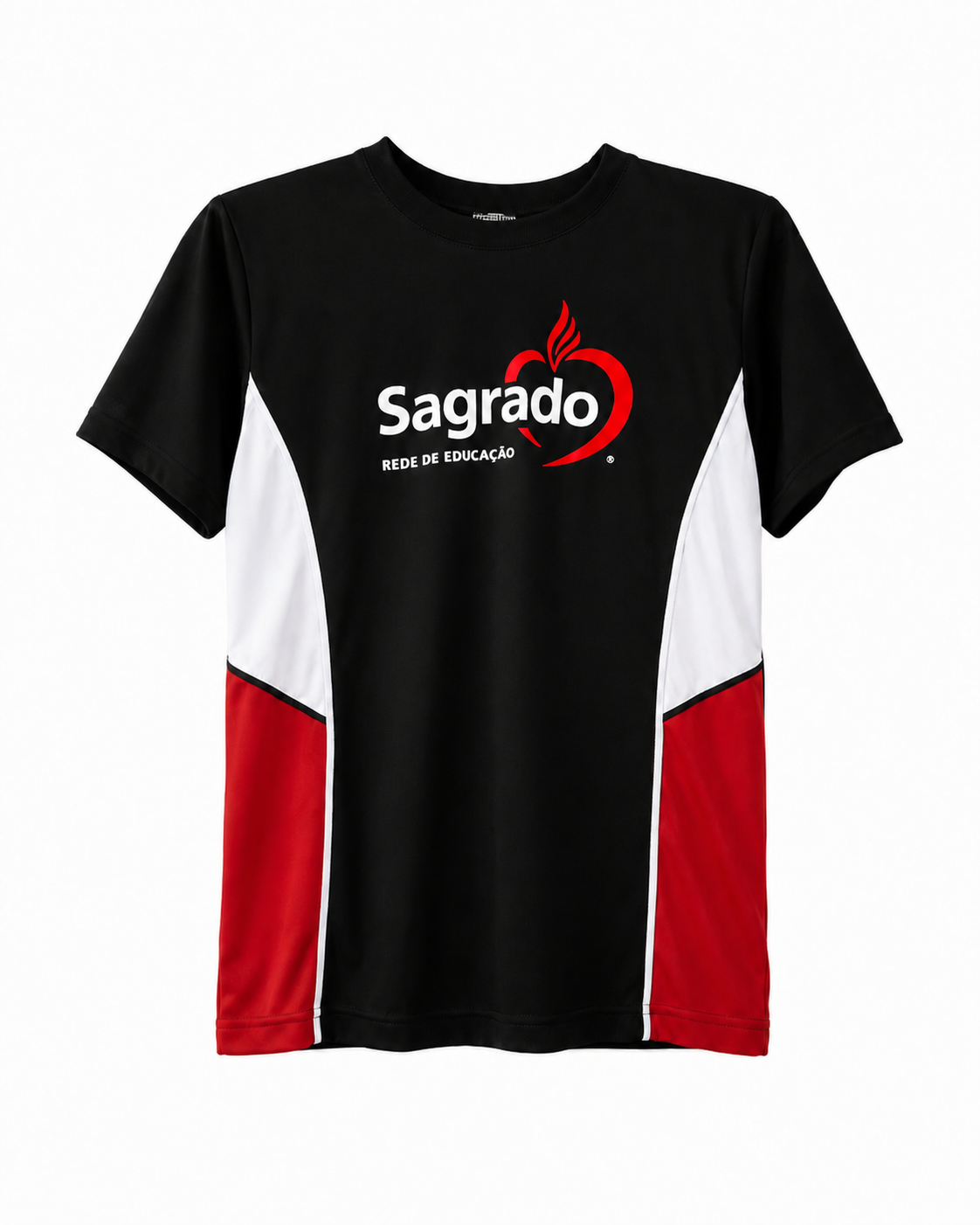 Camiseta Ovalada Preta - Ens. Médio - Sagrado Coração